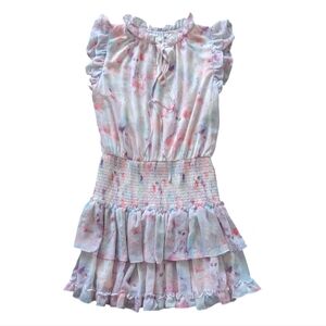 TCEC Floral Ruffled Tiered Mini Dress Sz.L